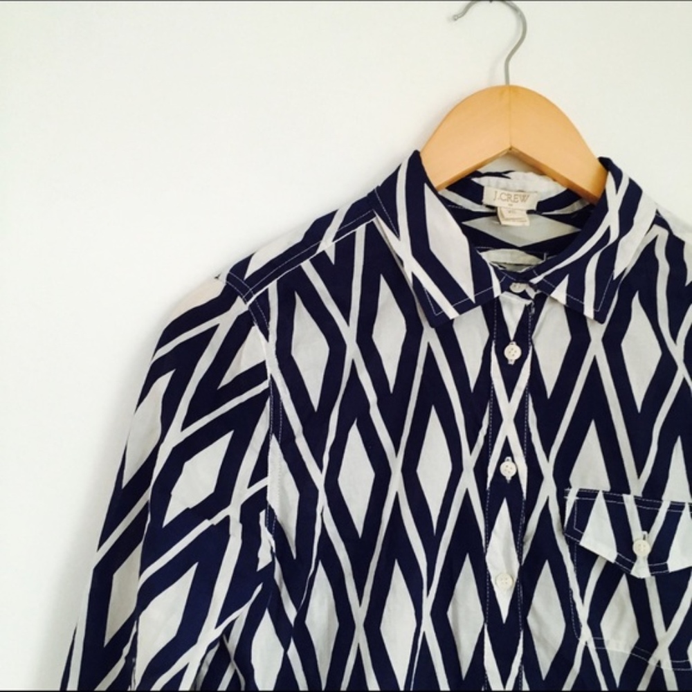 J. Crew Geometric Print Tunic - Picture 2 of 6